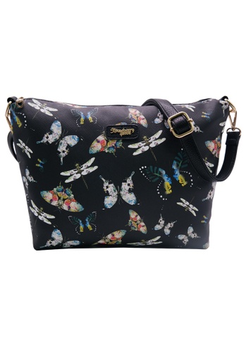 STRAWBERRY QUEEN 黑色 Strawberry Queen Flamingo Sling Bag (Butterfly AS, Black) B762BAC99E5027GS_1