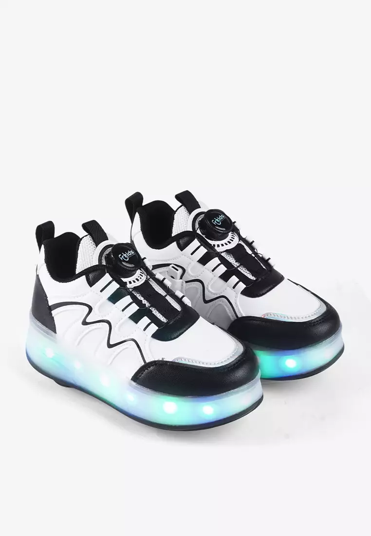 Sepatu Sneakers Roda LED Anak Perempuan Lepas Pasang T.Skate 06