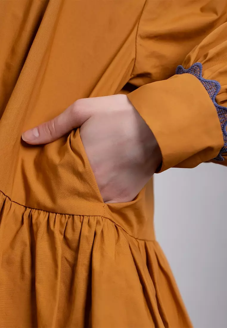 Kami Mika Oversized Top Mustard