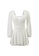 A-IN GIRLS white Elegant mesh-paneled swimsuit 30366US79F005BGS_4