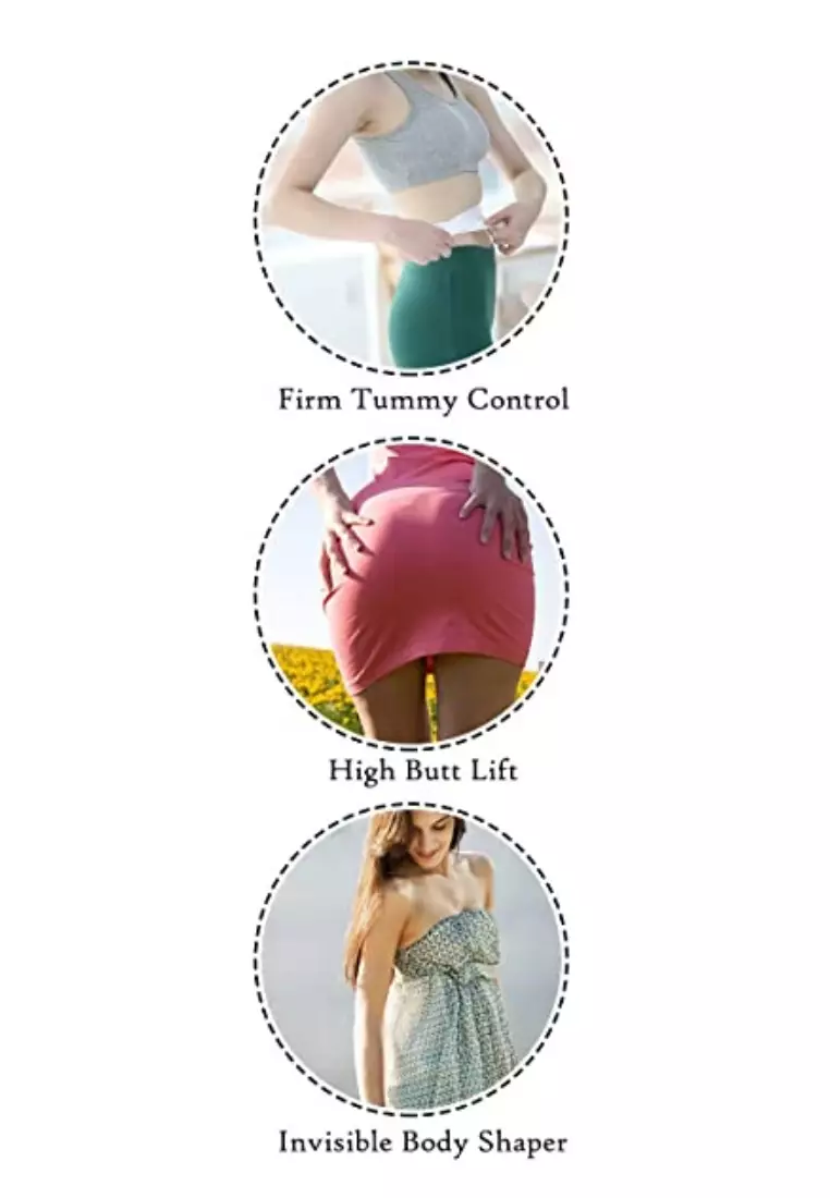 Premium Daelyn High-Waisted Girdle Panties in Nude Shapewear Compression