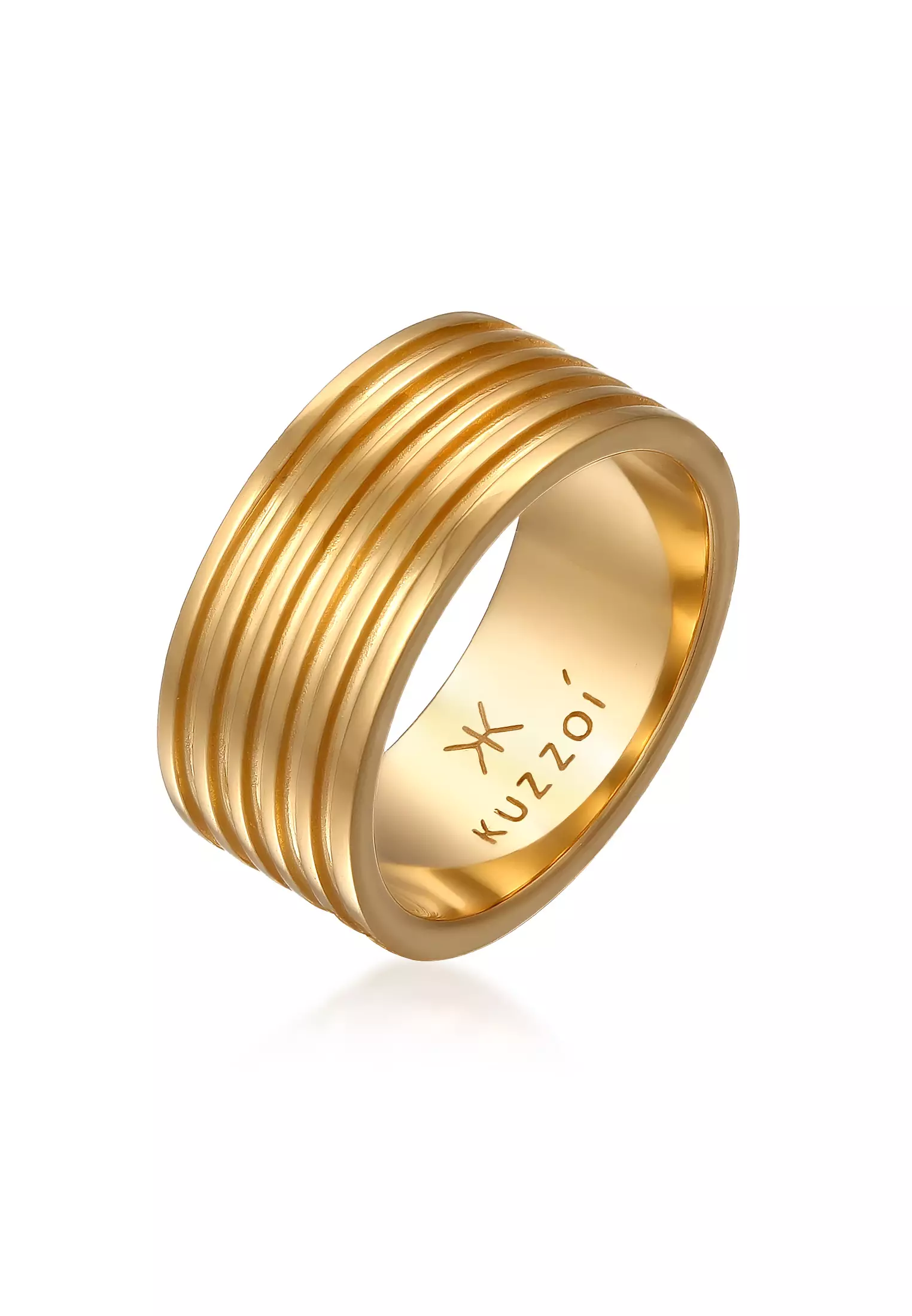 Buy Kuzzoi Ring Men Band Gold Plated 2025 Online ZALORA Philippines