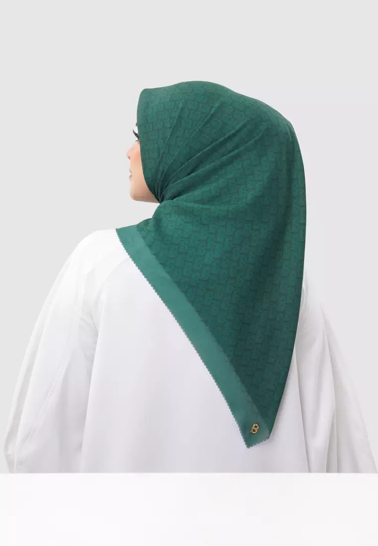 Bimu Twill Square - Verdant Green