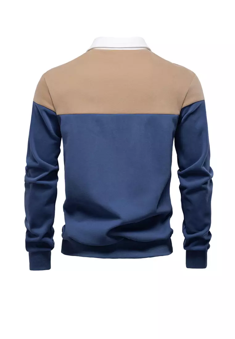 Casual Color Matching Polo Shirt AX-HD3006