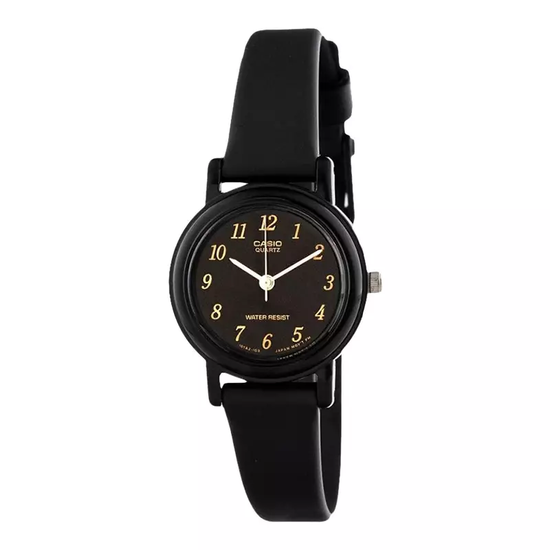 Jam Tangan Wanita Casio General LQ-139AMV-1LDF Black Dial Black Resin Band