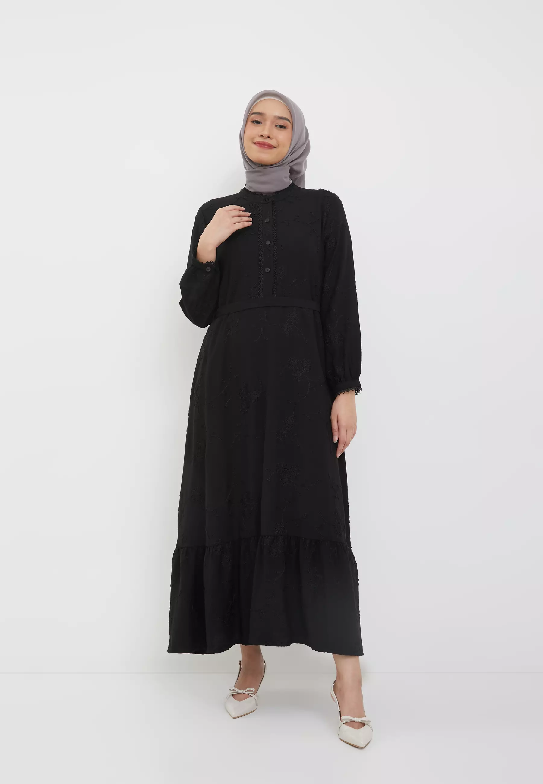 Geela X Aurelie Hermansyah - Bahira Black Dress (G.42147)