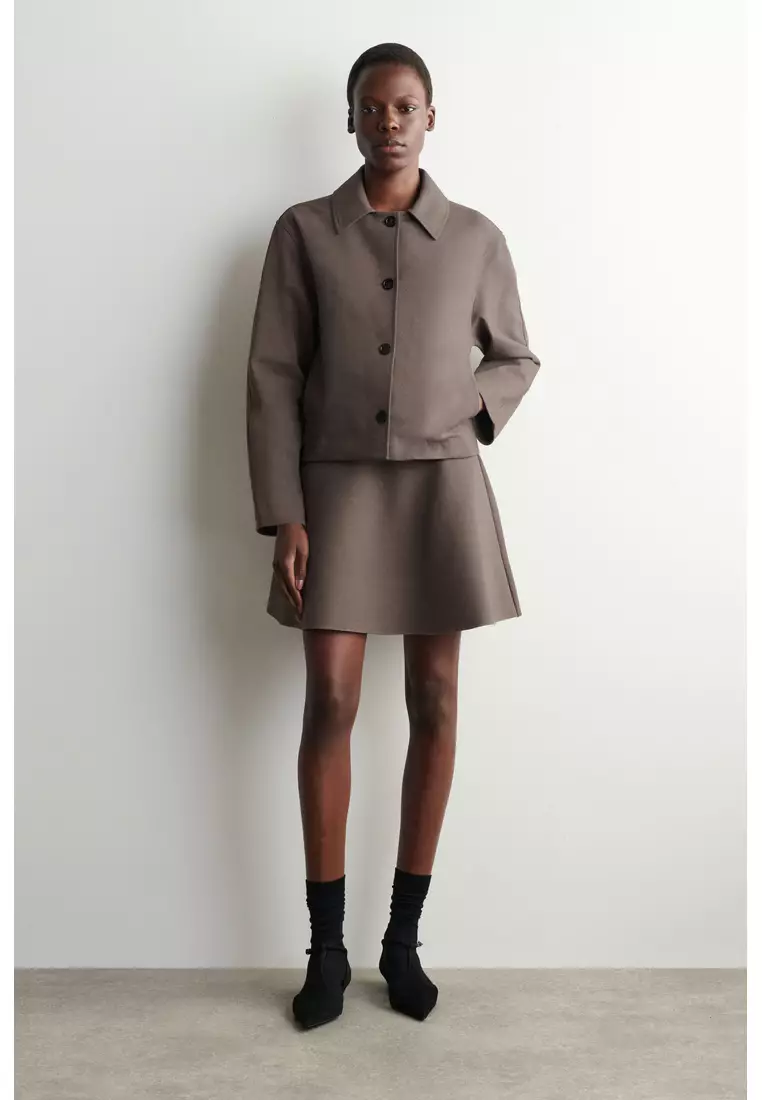 ROUNDED JERSEY JACKET