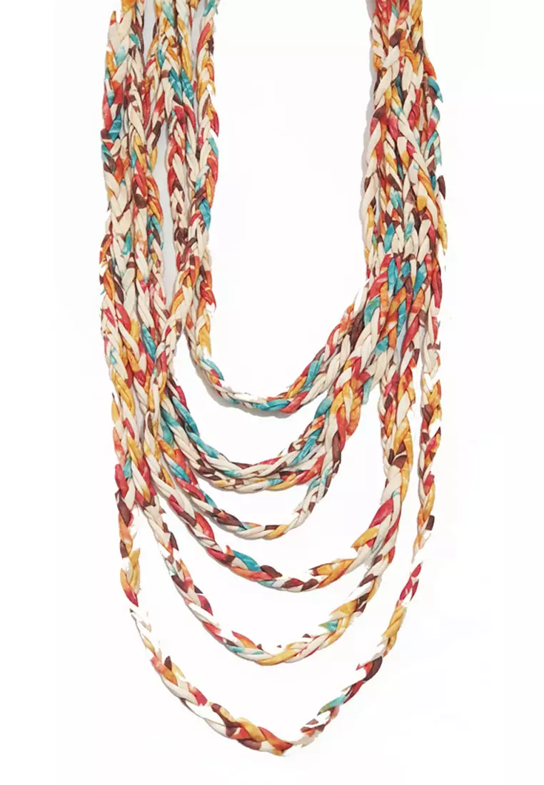 Infinity Scarf Necklace Beige