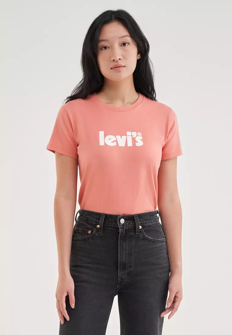 womens pink levi t shirt