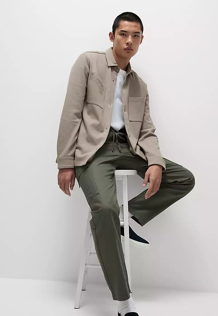 Smart Two Pocket Overshirt with Stretch