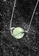Majade Jewelry green and silver Peridot Saturn Necklace In 14k White Gold 97B63ACE0447BDGS_4