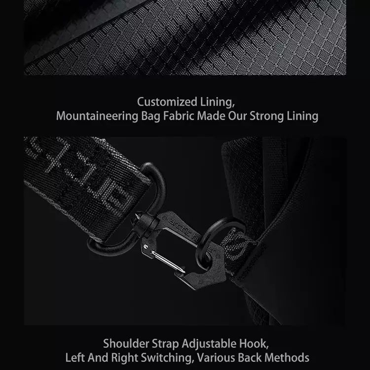 Arctic Hunter XB00126 Tas Selempang Sling Bag Pria - BLACK