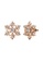 Her Jewellery gold Floraison Earrings (Rose Gold) -  Made with Swarovski Crystals EDD44ACFBD4283GS_2
