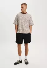 True Burgundy/Creampuff Stripe