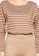 ONLY brown Brilliant Long Sleeve Boat Neck Top A5077AA0D869C7GS_3