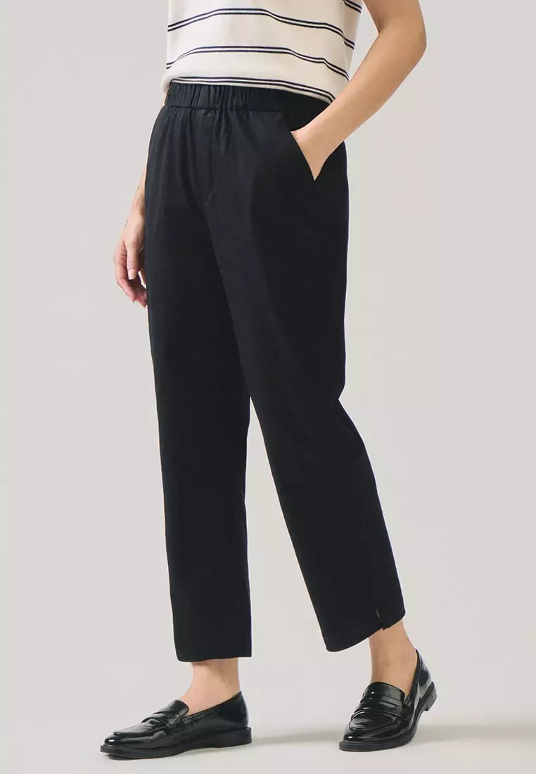 Pull Up Twill Trousers