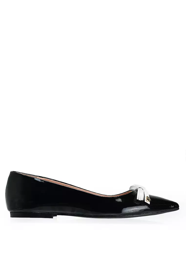 Discount on Love Moschino  shoes - SKU: Bow Ballet Flats (nt)