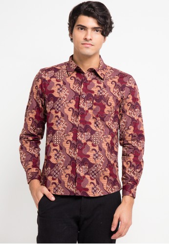 Jual YEGE  Long Sleeve Batik Slim Fit Shirt Original 