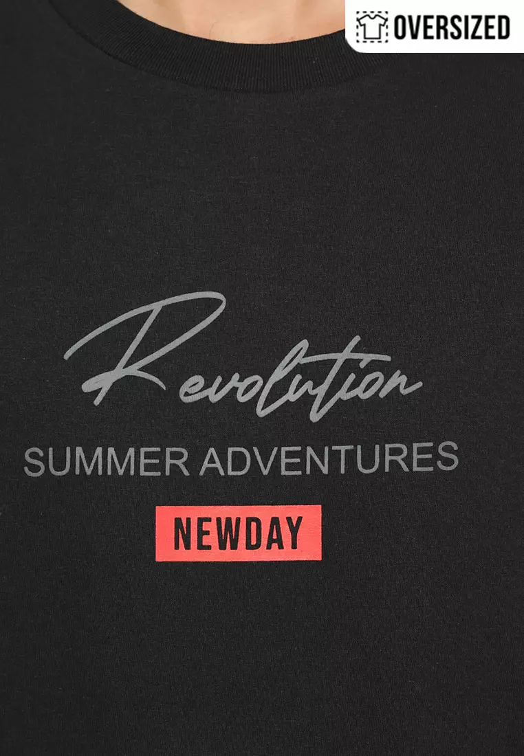 RBJ T-Shirt Cotton Oversized Pria 2079230121