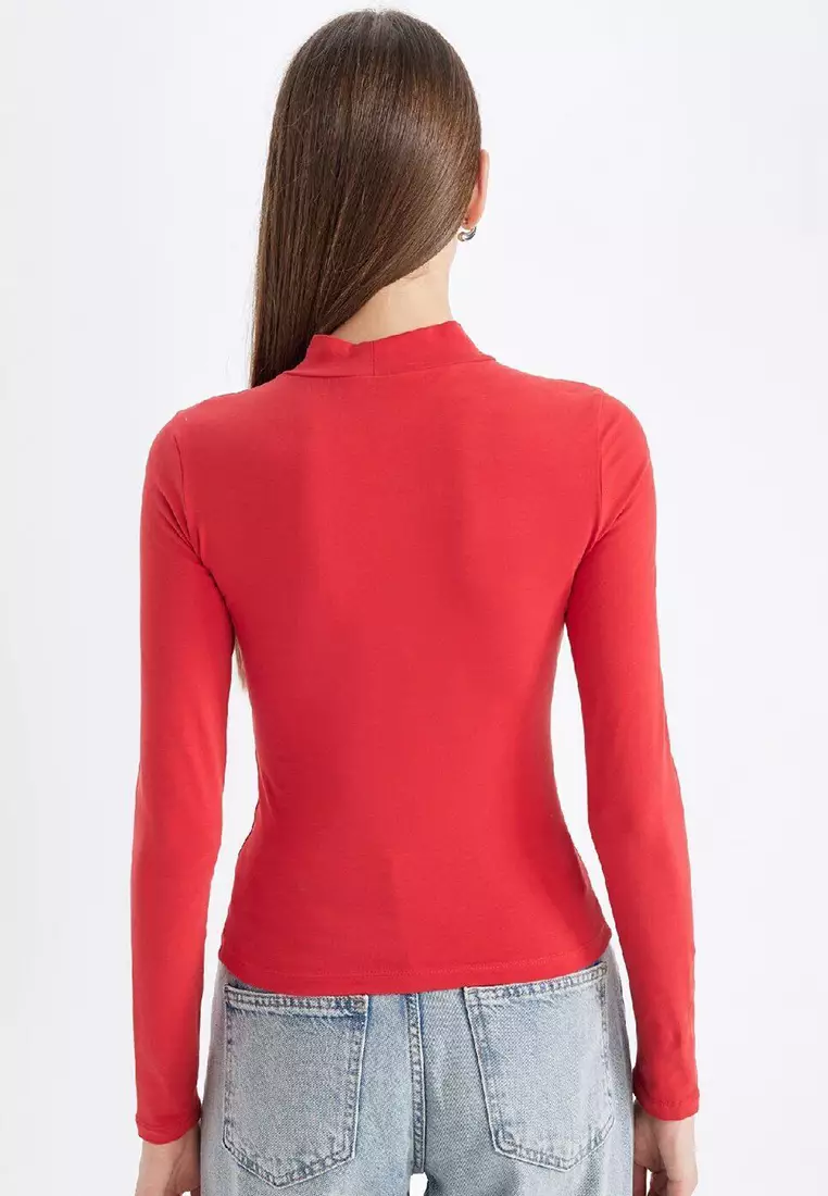 Mock Neck Top
