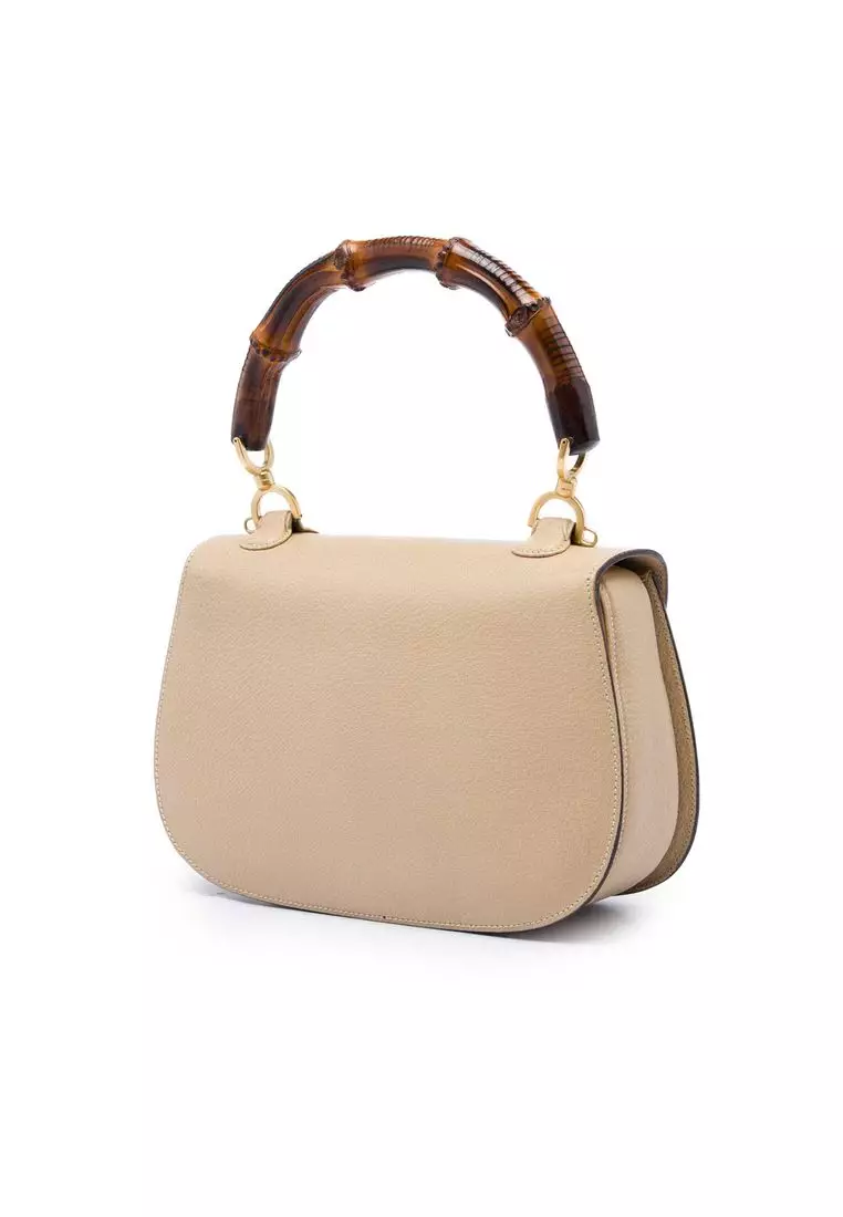 Pre-Loved Gucci Grained Calfskin Bamboo Night