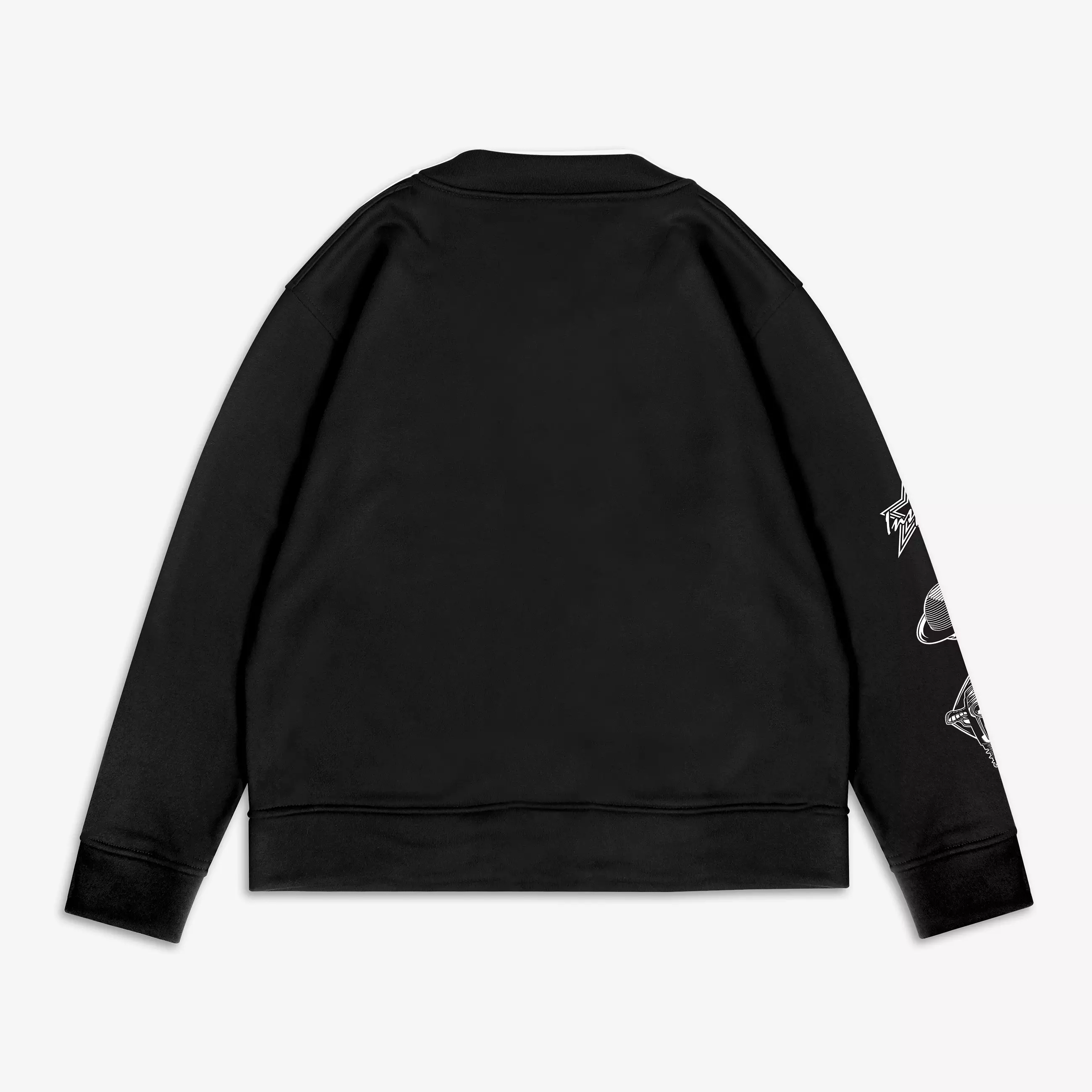 OOTDSUPPLY Unisex Cardigan Rocket Blitz Black | Outerwear Pria & Wanita CG002