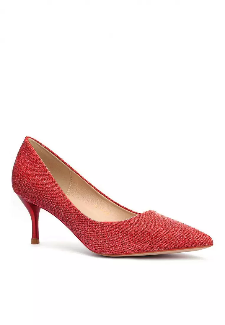 Red clearance medium heels