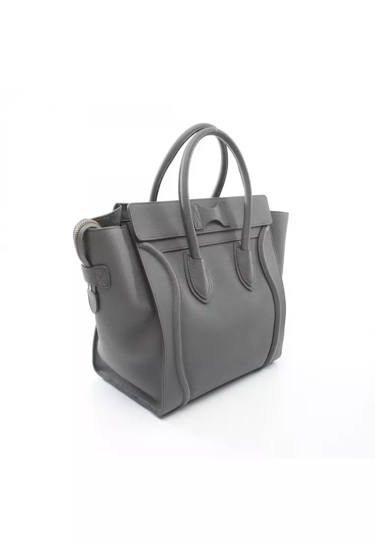Buy Celine Pre-Loved Celine luggage mini shopper Handbag leather