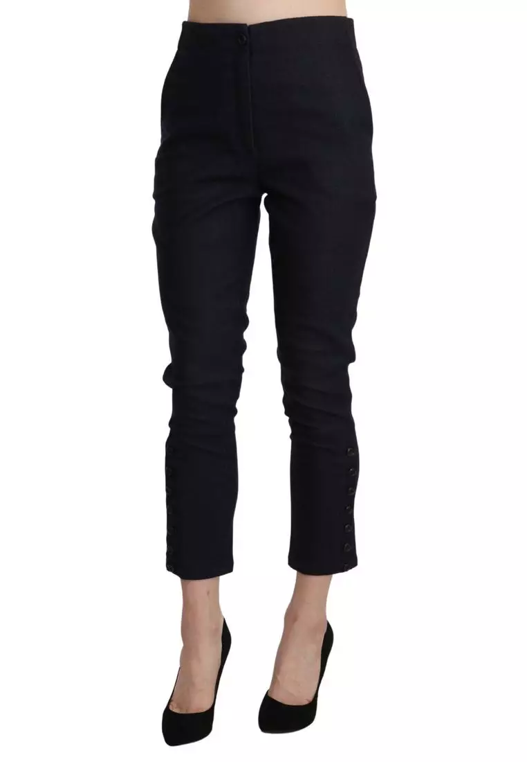 Ermanno Scervino Black Low Waist Skinny Slim Trouser Cotton  Jeans main image 0
