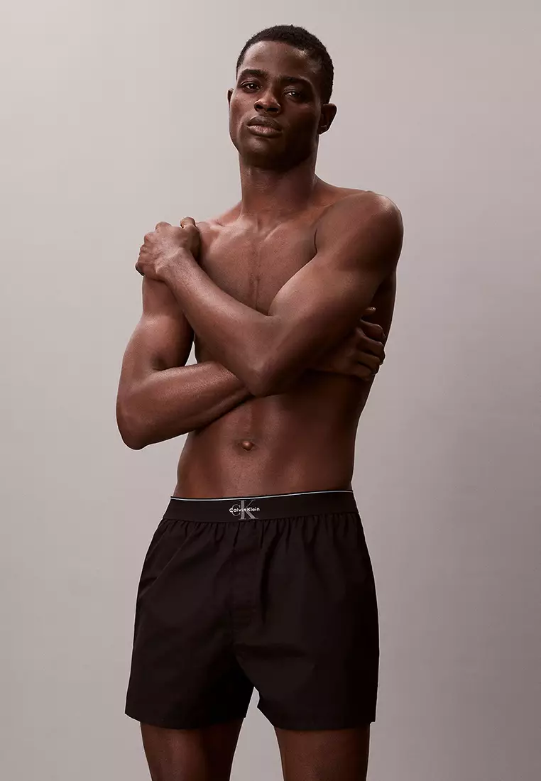 Cotton Monogram Slim Boxers - Calvin Klein Underwear