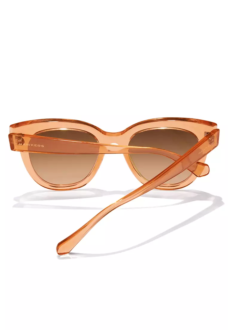 HAWKERS Soft Orange Terracota Audrey Sunglasses For Women, Female. Official Product Designed In Spain
