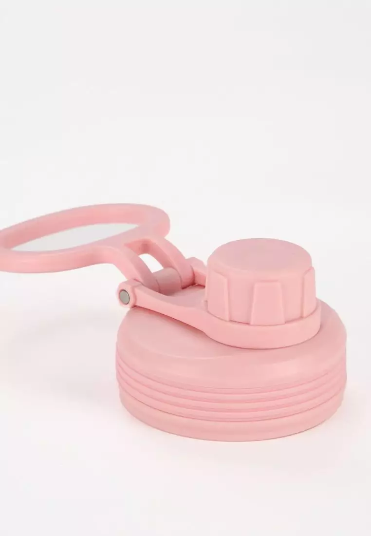 Crossing Urban Ceramic S/S Insulated Screw Cap Sports Bottle With Handle 400ml - Dusty Rose (Dark Pink)