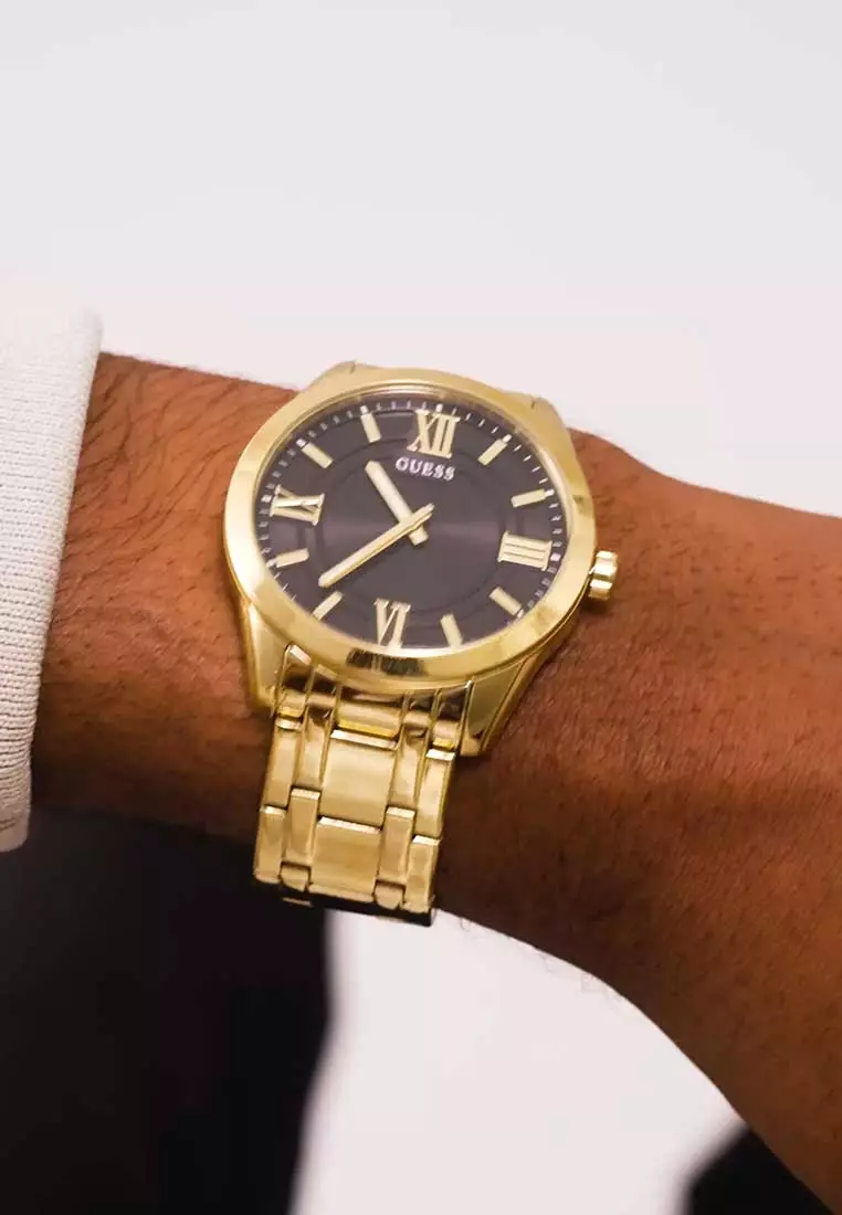 GUESS Gents Watch ELLIOT GOLD TONE - GW0893G4