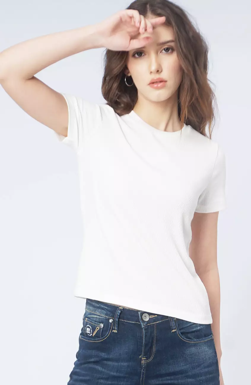 Kaos Wanita Bona Offwhite