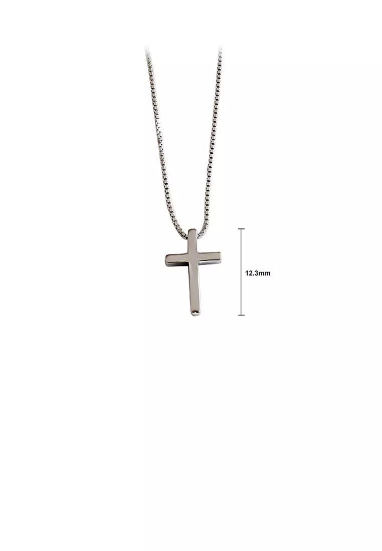 Buy SOEOES 925 Sterling Silver Simple Classic Cross Pendant with
