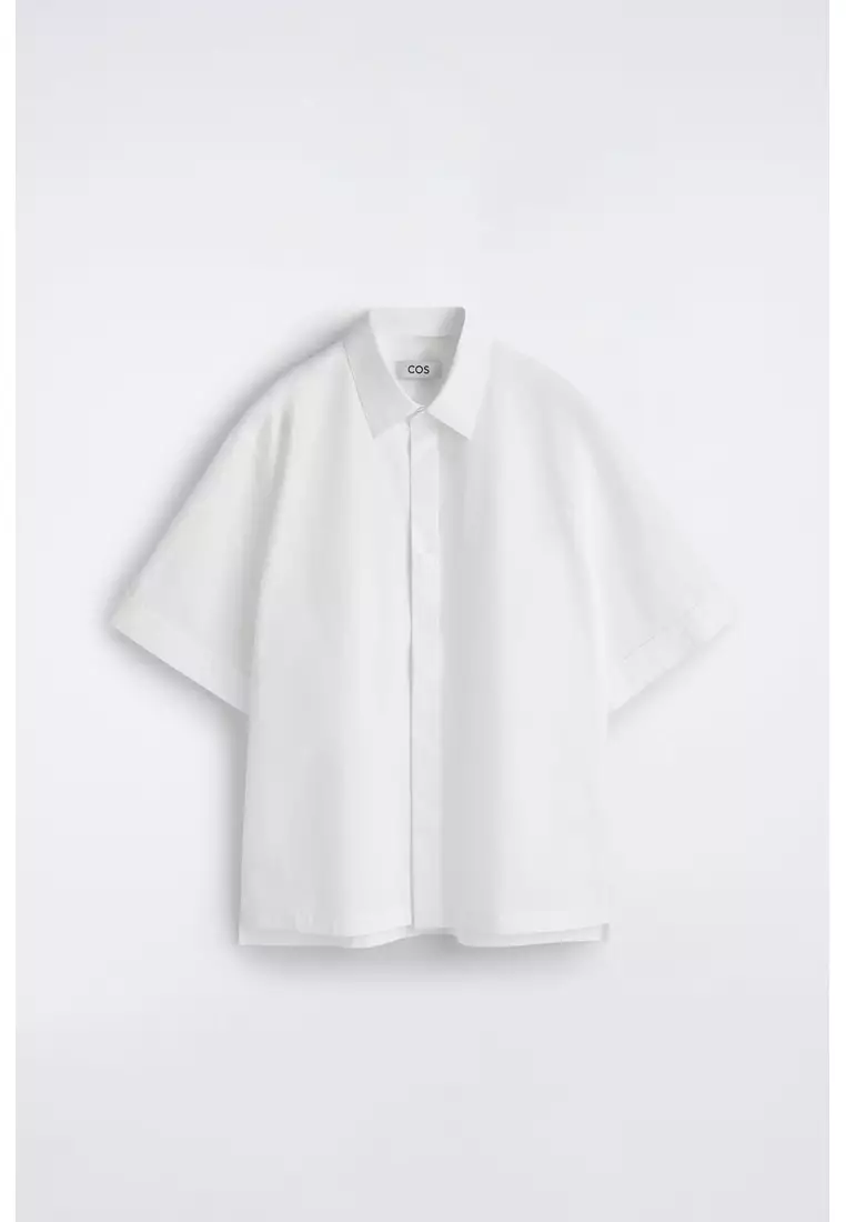 TAILORED SHORT-SLEEVED COTTON SHIRT