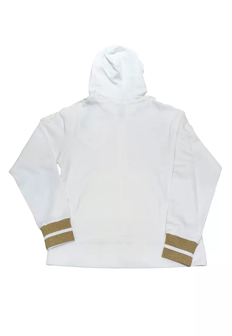 心愛的 Moncler 女式白色宏觀標誌外套 - O1-8G70300-V8101-032-S