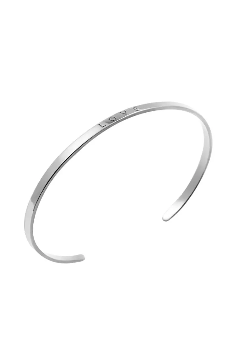 Sterling silver love bangle on sale