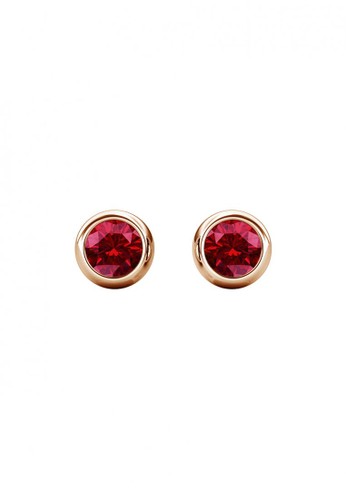 Her Jewellery red Birth Stone Moon Earring January Garnet RG - Anting Crystal Swarovski by Her Jewellery 6EDAFACDCF5195GS_1