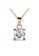 Krystal Couture gold KRYSTAL COUTURE Solitaire Pendant Necklace Embellished with Swarovski® crystals-Rose Gold/Clear 3287CAC023F4E1GS_2