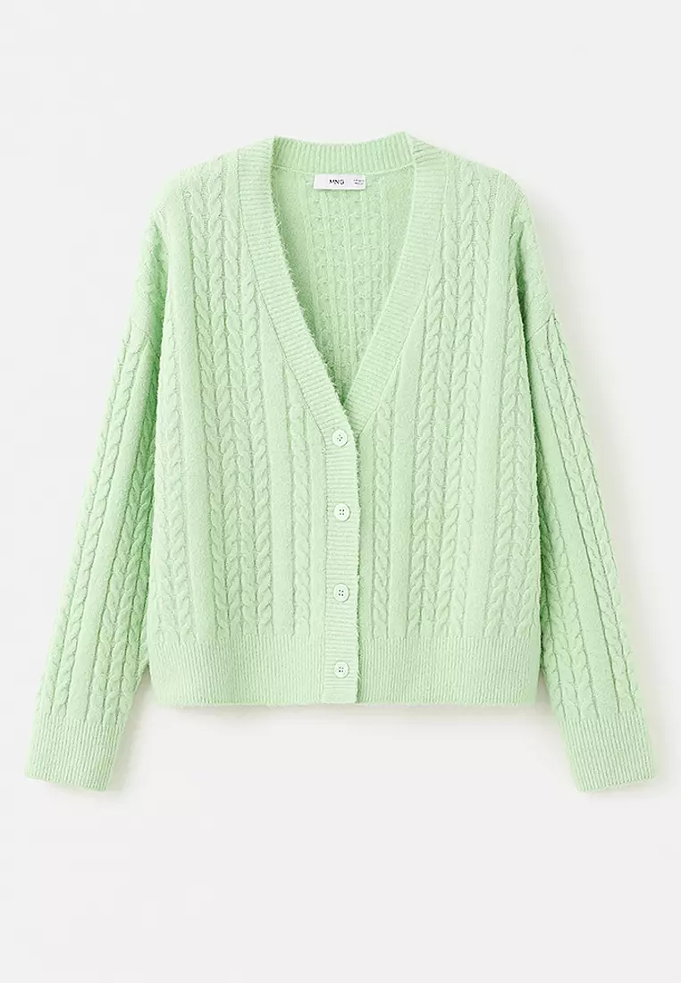 Knitted Braided Cardigan