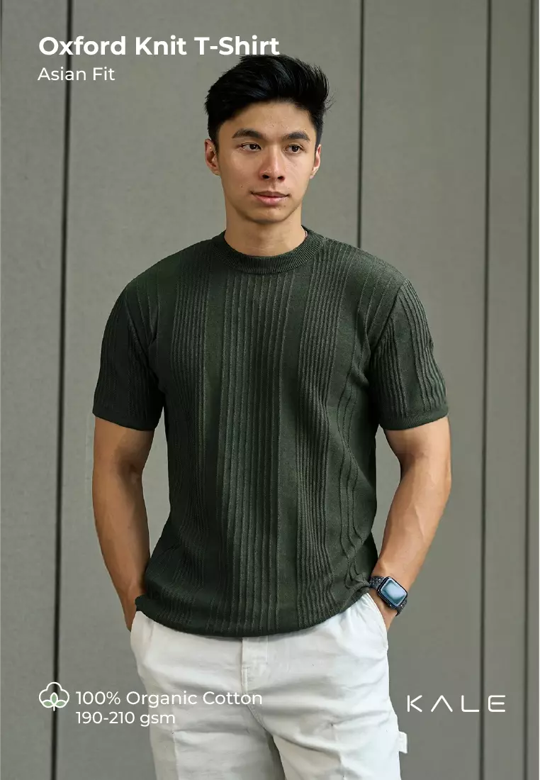 Kale Oxford Army / atasan kaos pria / baju kaos pria / kaos basic pria / kaos rajut