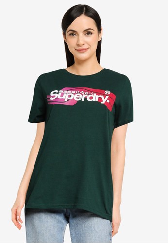 Superdry green Core Logo Cali Tee - Original & Vintage 7A0A0AAA649275GS_1