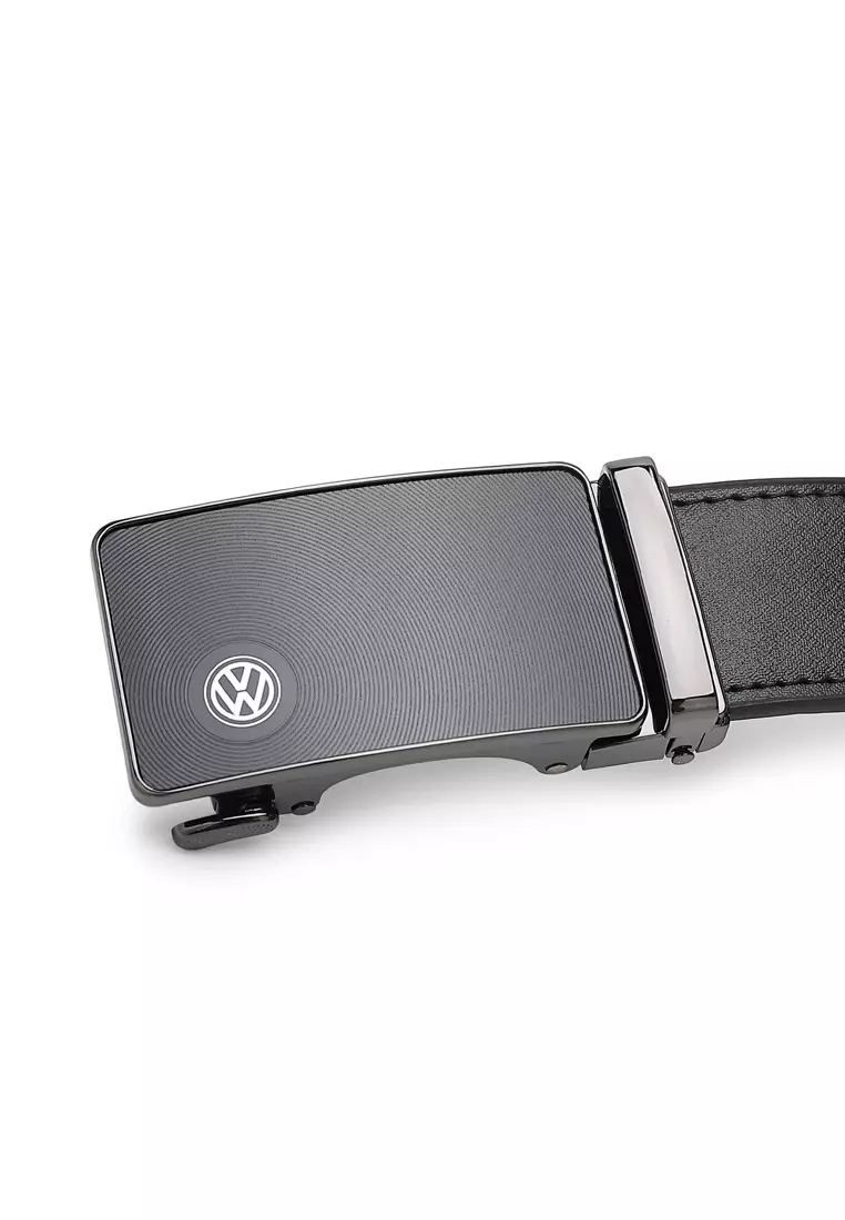 Gift Set - Genuine Leather RFID Wallet + 40mm Automatic Belt - Brown / Black