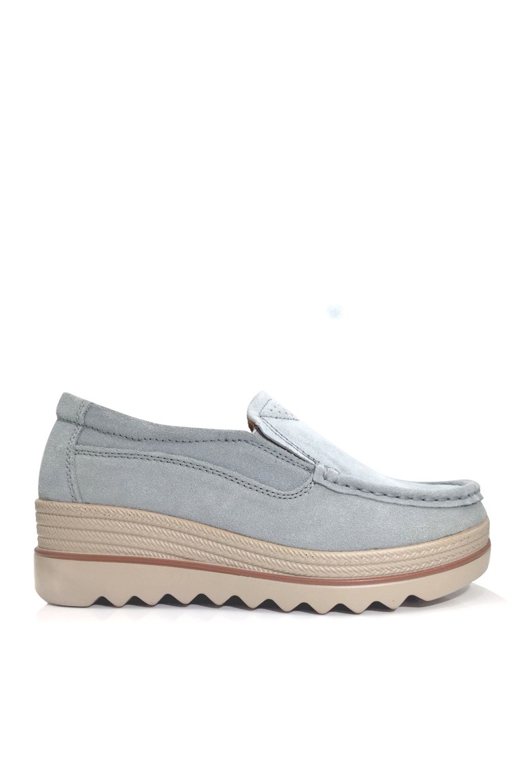 Cow Suede Loafer Wedge VC3088