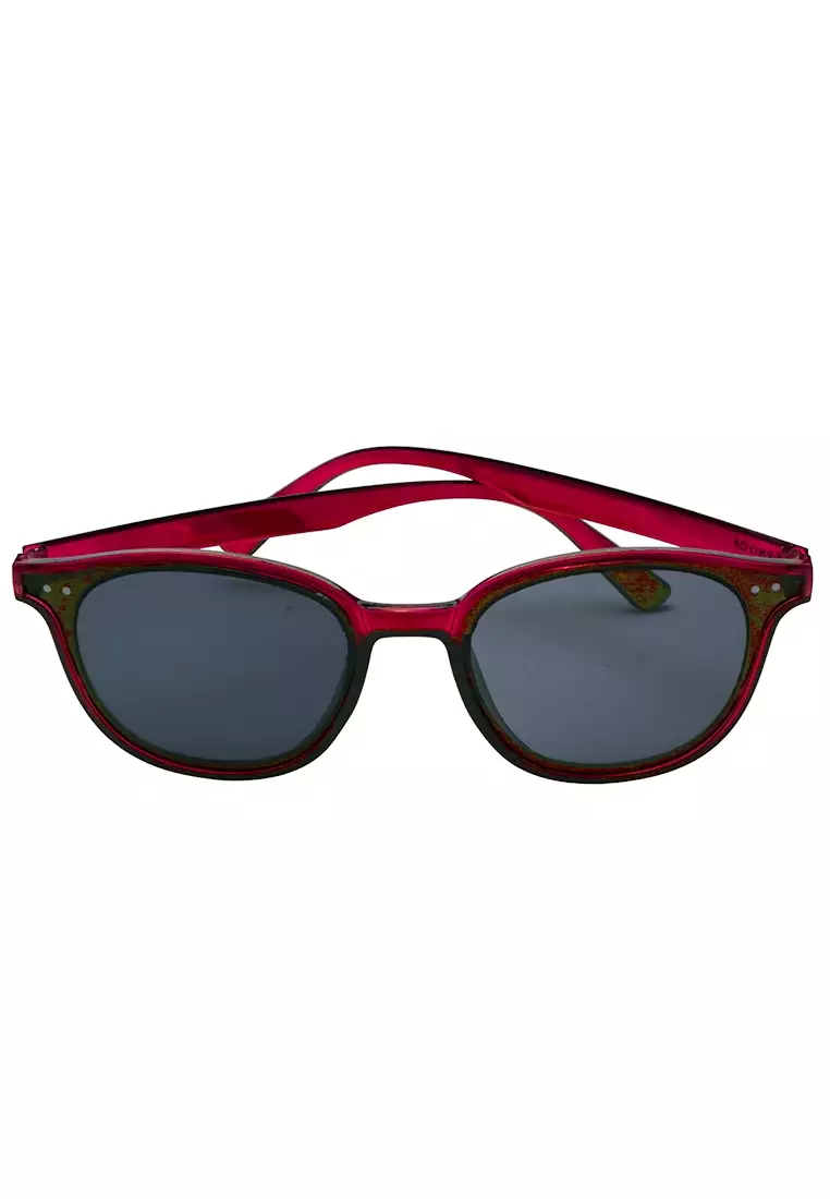 Berli Kacamata Hitam Wanita Model Cat Eye Premium Quality - Merah