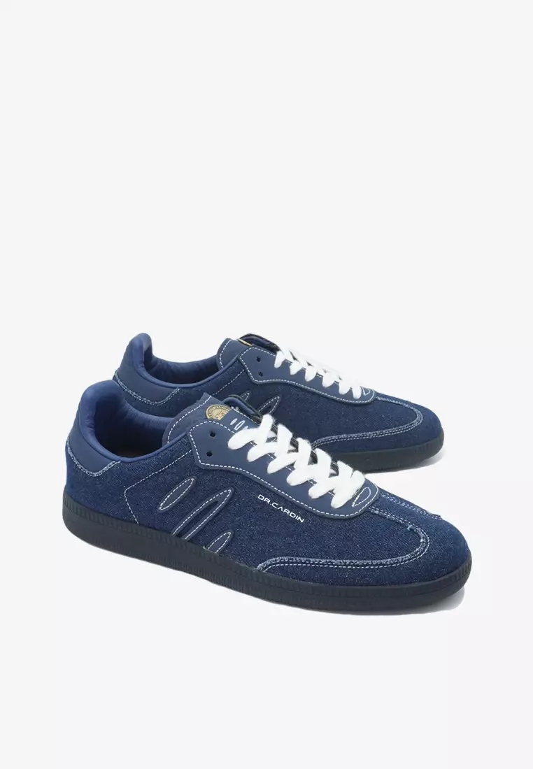 Dr Cardin The Origin: Heritage Ladies Sneaker L-RJC-3829 | Denim/Faux Suede/Leather