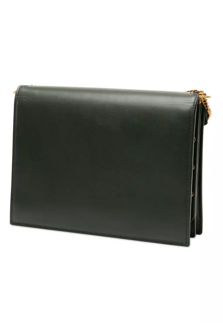 Pre-Loved Saint Laurent Smooth Calfskin Monogram Cassandra Clasp Bag