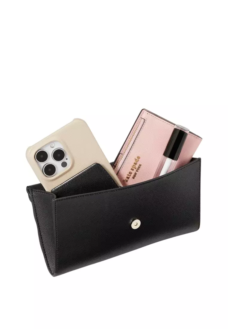 Dana Small Flap Crossbody Black 