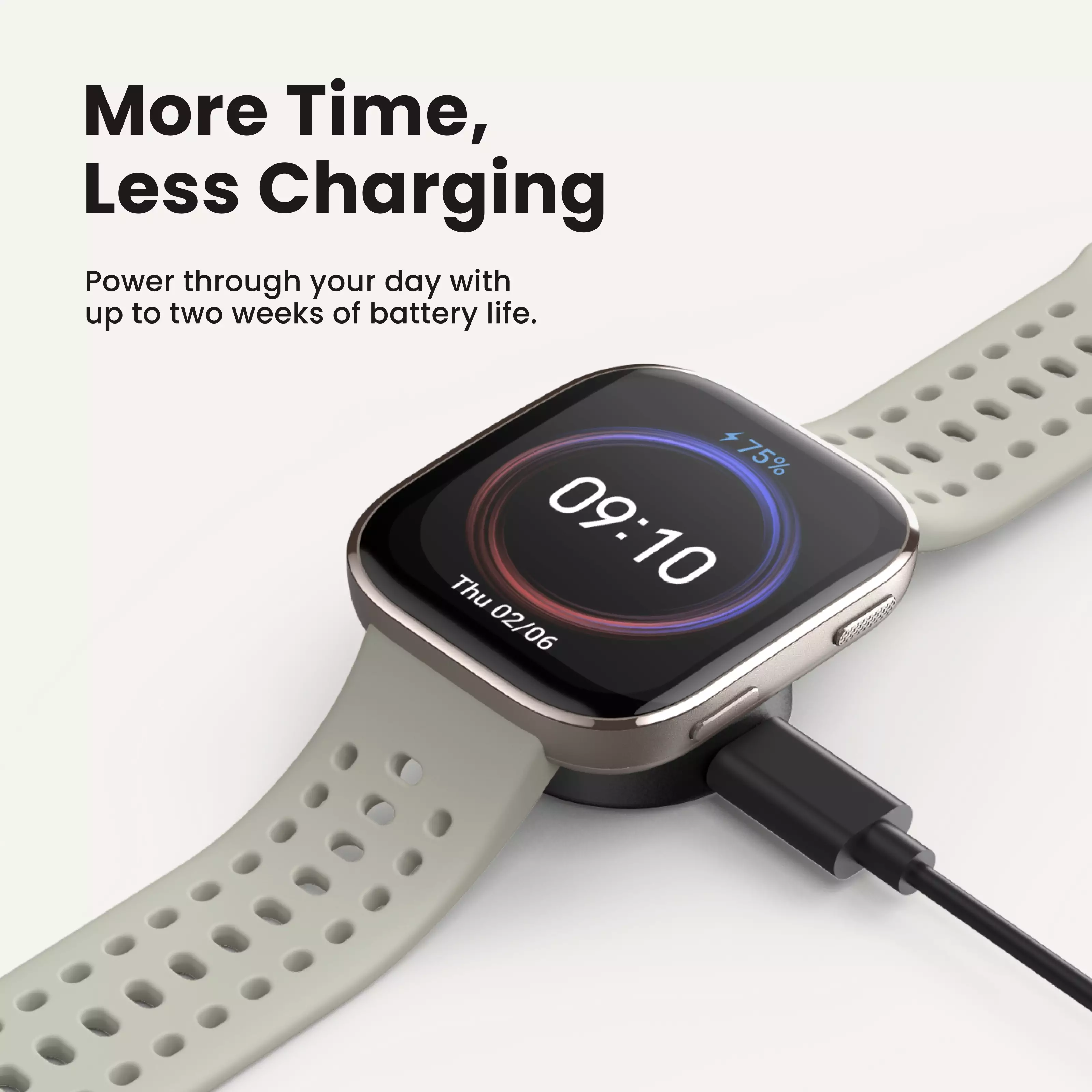 Amazfit Bip 6 Black | AI Voice Assistance | Offline Maps | 140+ Sports Modes | GPS Smartwatch